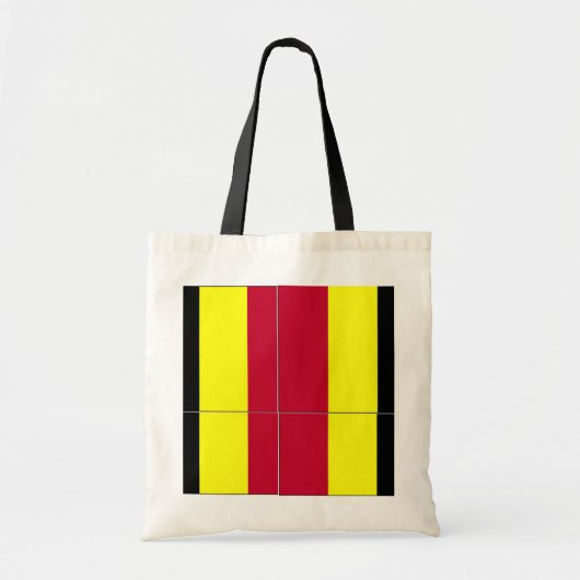 Flagge Belgiens Tragetasche (Vorne)