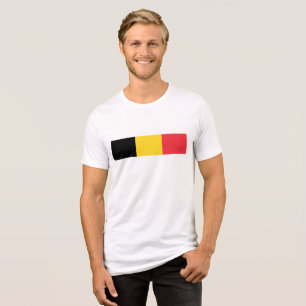 Flagge Belgiens Tri-Blend Shirt