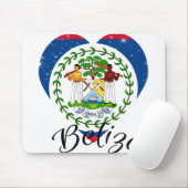 Flagge Belizes - Mousepad (Mit Mouse)