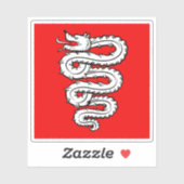 Flagge Bellinzonas, Schweiz Aufkleber (Blatt)