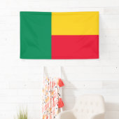 Flagge Benins (Afrika) Banner (Insitu)