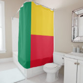 Flagge Benins (Afrika) Duschvorhang (Beispiel)