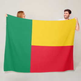 Flagge Benins (Afrika) Fleecedecke
