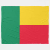 Flagge Benins (Afrika) Fleecedecke (Vorderseite (Horizontal))