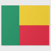 Flagge Benins (Afrika) Geschenkpapier (Flach)