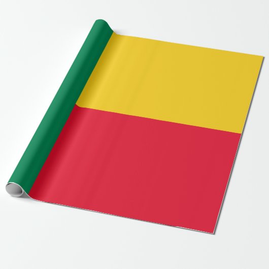 Flagge Benins (Afrika) Geschenkpapier (Ungerollt)