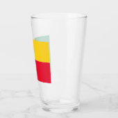Flagge Benins (Afrika) Glas (Links)