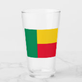 Flagge Benins (Afrika) Glas (Vorderseite)