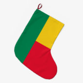 Flagge Benins (Afrika) Großer Weihnachtsstrumpf (Vorderansicht (hängend))