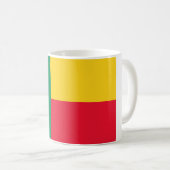 Flagge Benins (Afrika) Kaffeetasse (VorderseiteRechts)