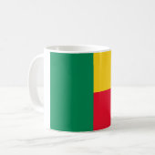 Flagge Benins (Afrika) Kaffeetasse (Vorderseite Links)