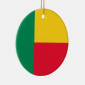 Flagge Benins (Afrika) Keramik Ornament (Rechts)