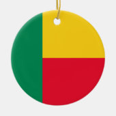 Flagge Benins (Afrika) Keramik Ornament (Vorne)