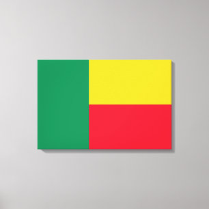 Flagge Benins (Afrika) Leinwanddruck