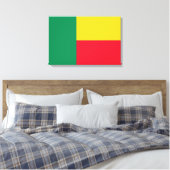 Flagge Benins (Afrika) Leinwanddruck (Insitu (Schlafzimmer))