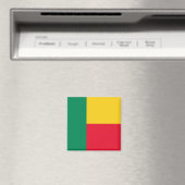 Flagge Benins (Afrika) Magnet (In Situ (Geschirrspüler))