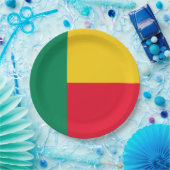 Flagge Benins (Afrika) Pappteller (Party)