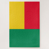 Flagge Benins (Afrika) Puzzle (Vertikal)
