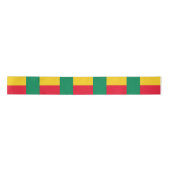 Flagge Benins (Afrika) Satinband (Vorderseite)