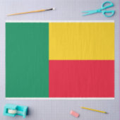 Flagge Benins (Afrika) Seidenpapier (Basteln)