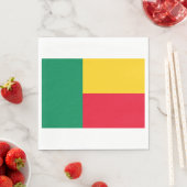 Flagge Benins (Afrika) Serviette (Beispiel)