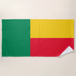 Flagge Benins (Afrika) Strandtuch