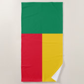 Flagge Benins (Afrika) Strandtuch (Vorderseite)