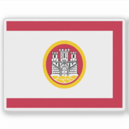 Flagge Bergens, Norwegen Aufkleber
