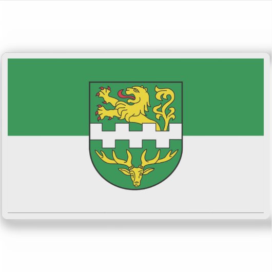 Flagge Bergisch Gladbach, Deutschland Aufkleber (Vorderseite)