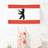 Flagge Berlins (deutsche Stadt) Banner (Insitu)