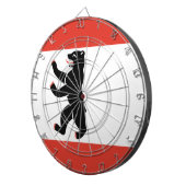 Flagge Berlins (deutsche Stadt) Dartscheibe (Vorderseite rechts)