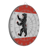 Flagge Berlins (deutsche Stadt) Dartscheibe (Vorderseite Links)