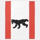 Flagge Berlins (deutsche Stadt) Fleecedecke (Vorderseite)
