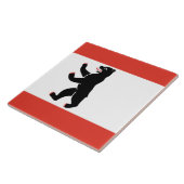 Flagge Berlins (deutsche Stadt) Fliese (Seite)