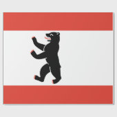 Flagge Berlins (deutsche Stadt) Geschenkpapier (Flach)