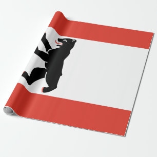 Flagge Berlins (deutsche Stadt) Geschenkpapier