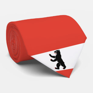 Flagge Berlins (deutsche Stadt) Krawatte