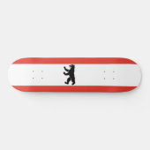 Flagge Berlins (deutsche Stadt) Skateboard (Horizontal)