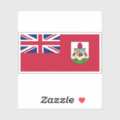 Flagge Bermudas Aufkleber (Blatt)