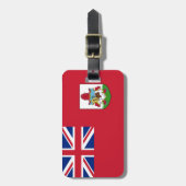 Flagge Bermudas Gepäckanhänger (Vorderseite vertikal)