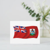 Flagge Bermudas Postkarte (Stehend Vorderseite)