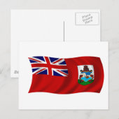 Flagge Bermudas Postkarte (Vorne/Hinten)