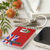 Flagge Bermudas Schlüsselanhänger (Vorderseite rechts)