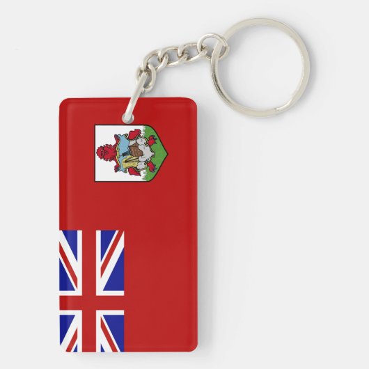 Flagge Bermudas Schlüsselanhänger (Rückseite)