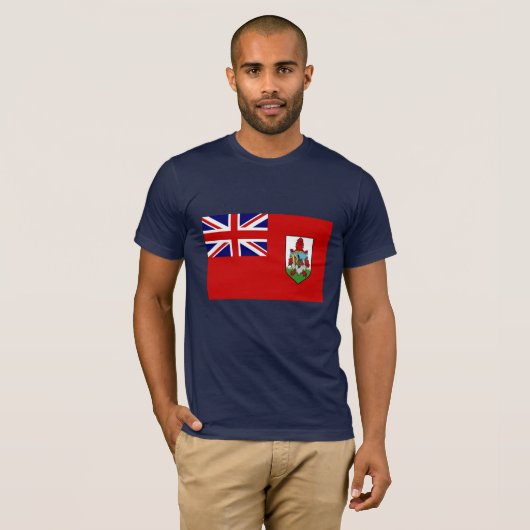 Flagge Bermudas T-Shirt (Vorne ganz)