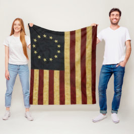 Flagge Betsy Ross USA Fleecedecke