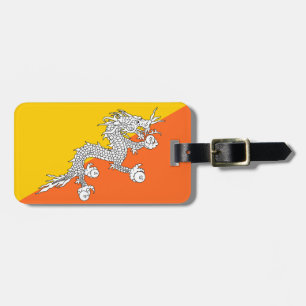 Flagge Bhutans Gepäckanhänger