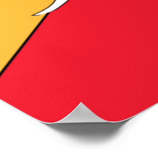 Flagge Bhutans Poster (Ecke)