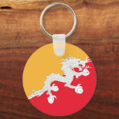 Flagge Bhutans Schlüsselanhänger (Vorderseite)