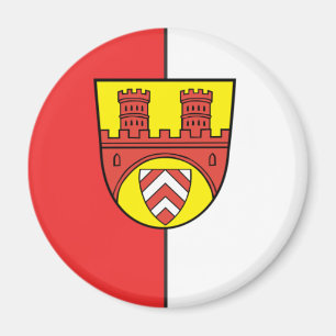 Flagge Bielefelds, Deutschland Magnet